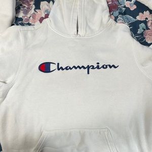 White hoodie sweatshirt